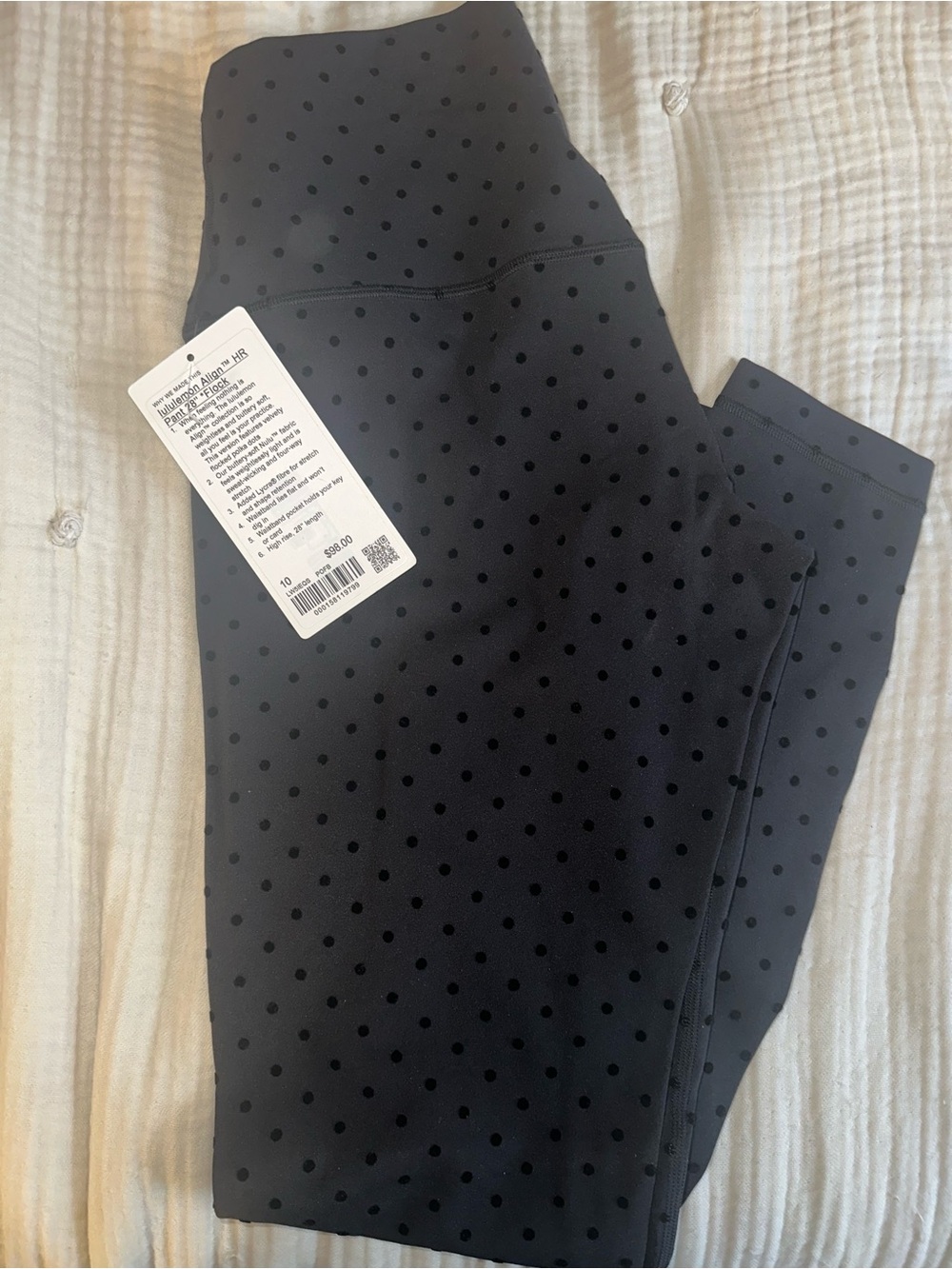 NEW NWT Lululemon Align High-Rise Pant 28" *Flocked Leggings size 10 - Picture 2 of 4